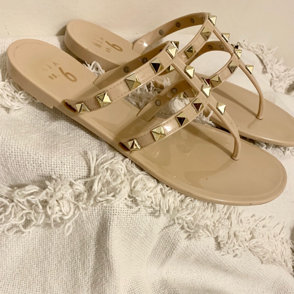 Mix No. 6 Studded Flat Thong Sandals